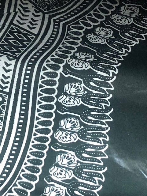 Big and Tall Plus Size Traditional Print Dashiki Shirts (Unisex) 6X-8X