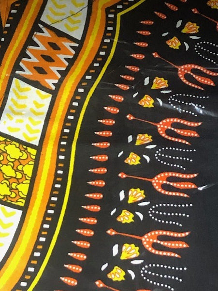 Big and Tall Plus Size Traditional Print Dashiki Shirts (Unisex) 6X-8X