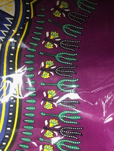 Big and Tall Plus Size Traditional Print Dashiki Shirts (Unisex) 6X-8X