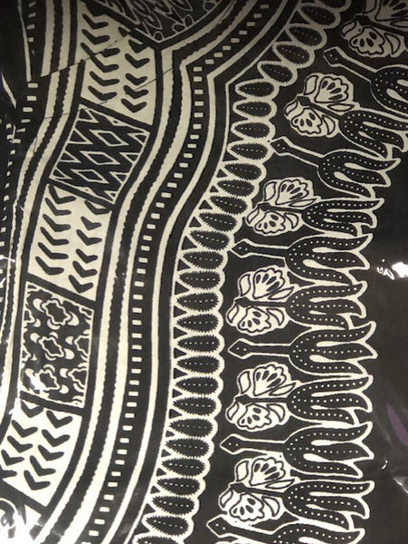 Big and Tall Plus Size Traditional Print Dashiki Shirts (Unisex) 6X-8X