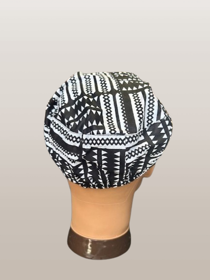 Men's Black/White Kufi Hat - Premium  from Magos - Just $16! Shop this and more  now 