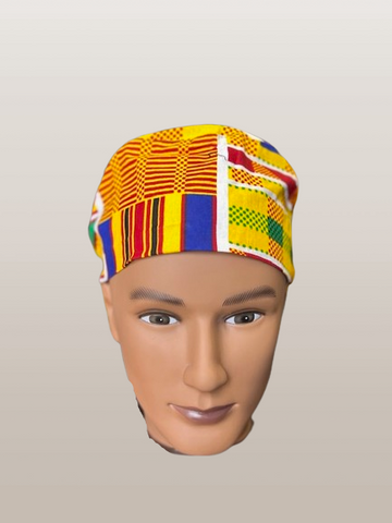 Men's Yellow Style1 Kente Kufi Hat - Premium  from MAGOS - Just $16! Shop this and more  now 