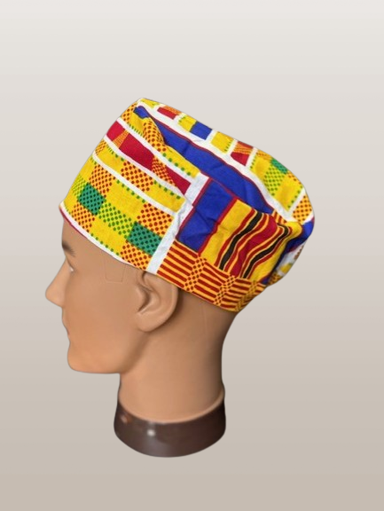 Men's Yellow Style1 Kente Kufi Hat - Premium  from MAGOS - Just $16! Shop this and more  now 