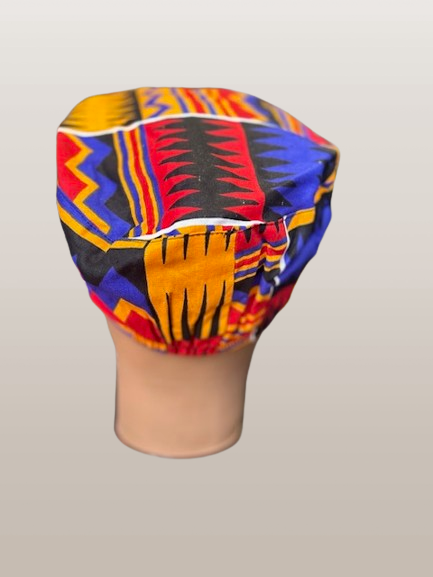Men's Red Multi Kente Kufi Hat - Premium  from Magos - Just $16! Shop this and more  now 