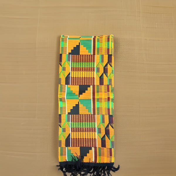Men's African Kente Print Scarf's - Premium African Accessories from MAGOS - Just $12! Shop this and more African Accessories now 