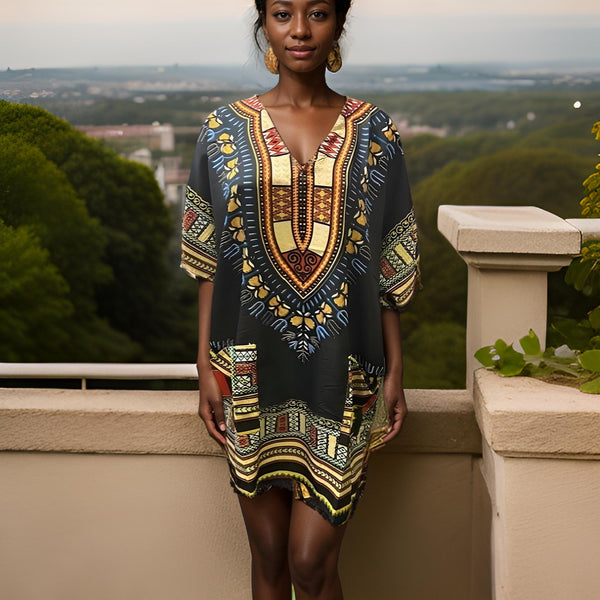 Women's African Dashiki Print Tunic