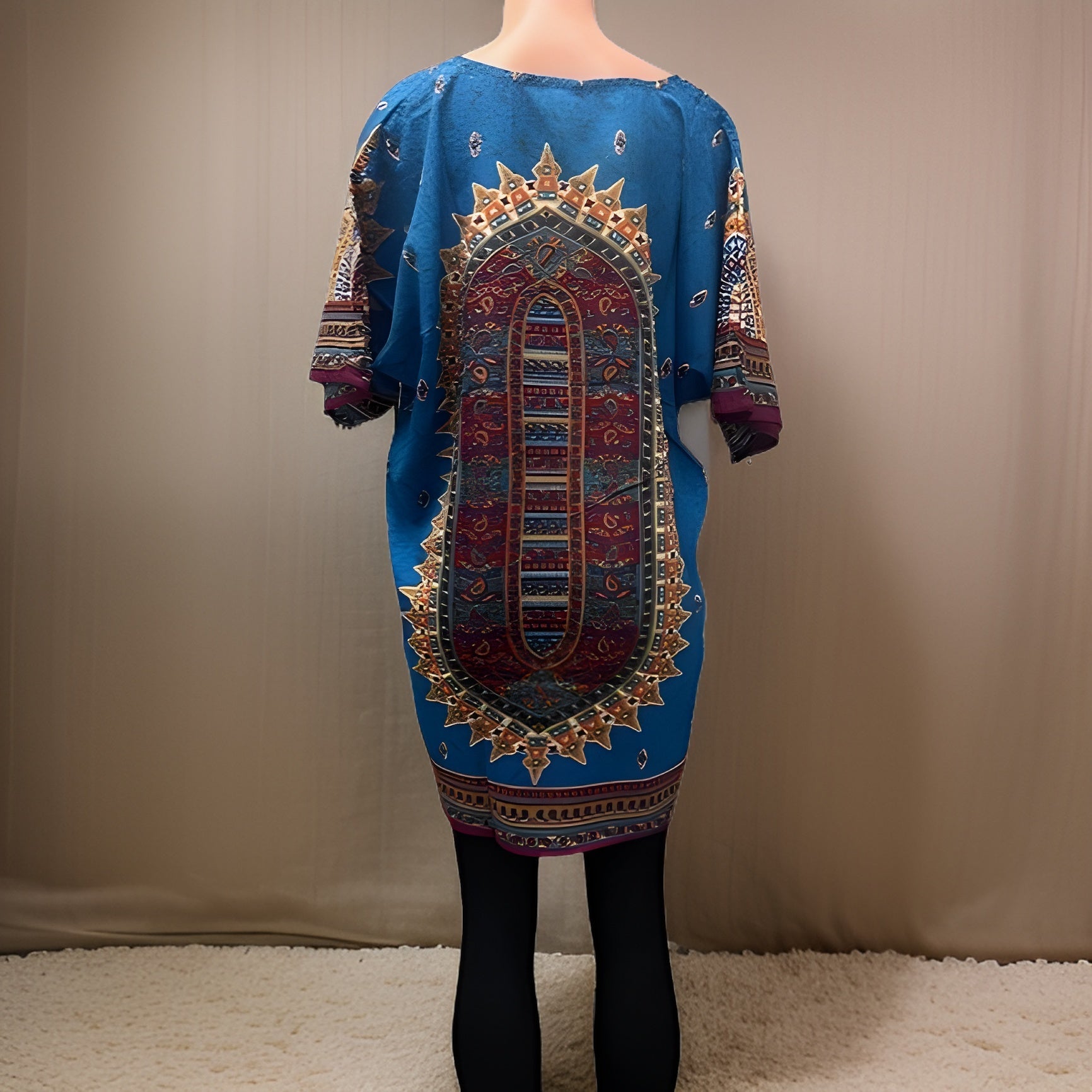 Women's Dashiki Print Tunic - Premium African Apparel from MAGOS - Just $18! Shop this and more African Apparel now 