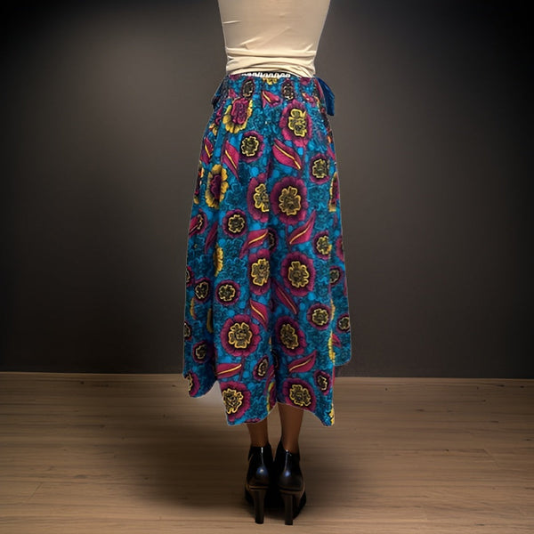 African Floral Printed Long Skirt - Premium African Apparel from MAGOS - Just $45! Shop this and more African Apparel now 