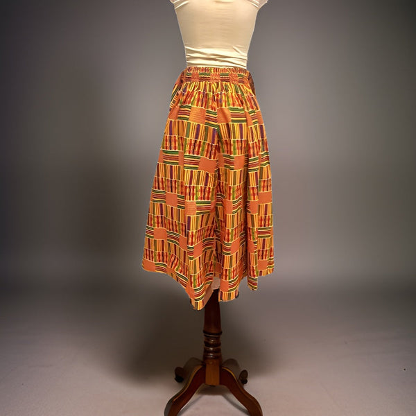 African Kente Printed Long Skirt Style1 - Premium African Apparel from MAGOS - Just $45! Shop this and more African Apparel now 