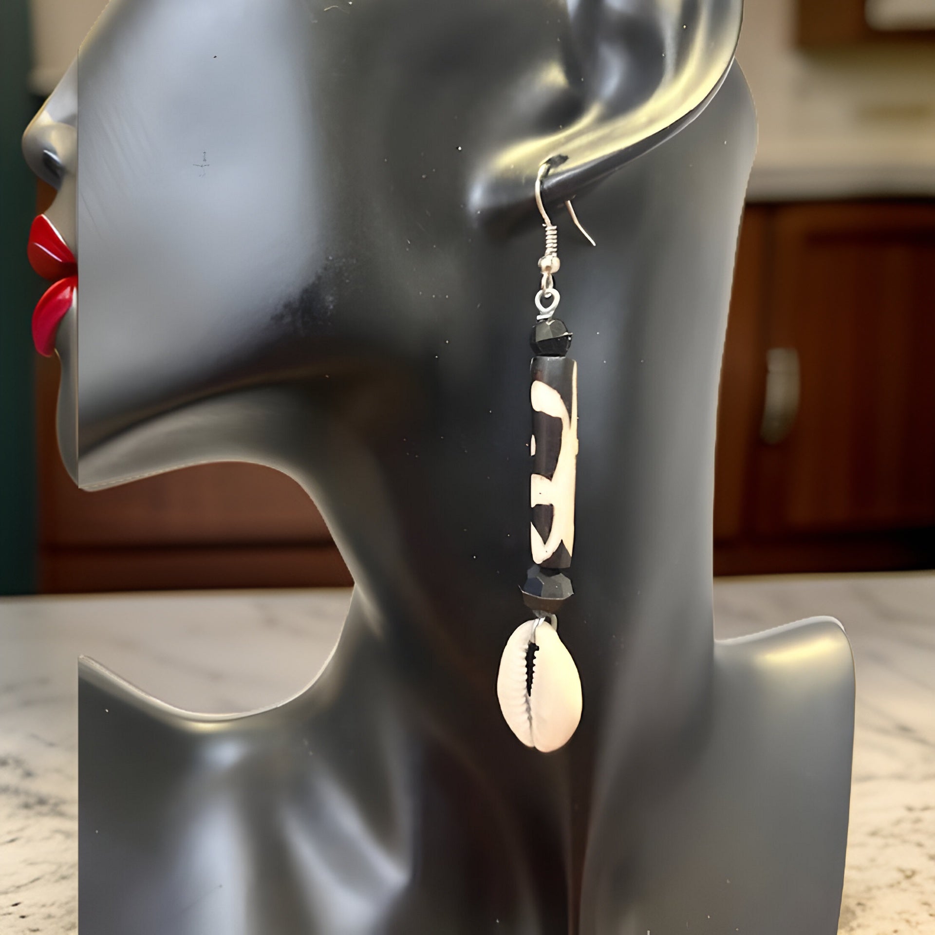 African Bone Drop Earrings - Premium Jewelry from MAGOS - Just $11.99! Shop this and more Jewelry now 