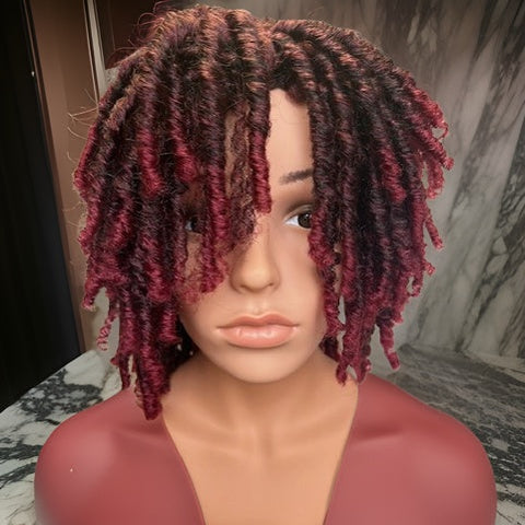 Dreadlock Twisted Afro Wig (T1B/Burg) - Premium Hair from MAGOS - Just $24.99! Shop this and more Hair now 