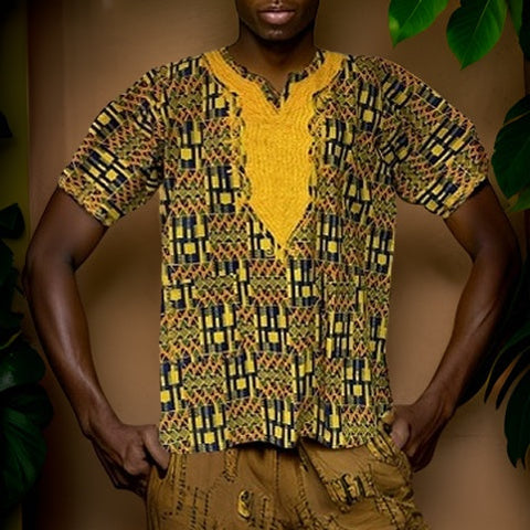 Embroidered African Dashiki Tops (XL} - Premium African Apparel from MAGOS - Just $35! Shop this and more African Apparel now 
