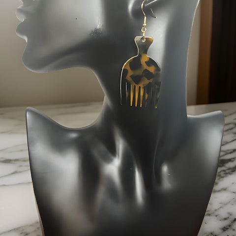 Afro Comb Dangle Earrings - Premium Jewelry from MAGOS - Just $9.99! Shop this and more Jewelry now 