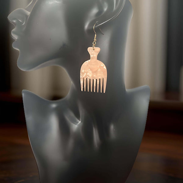 Afro Comb Dangle Earrings - Premium Jewelry from MAGOS - Just $9.99! Shop this and more Jewelry now 