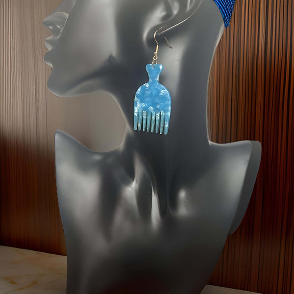 Afro Comb Dangle Earrings - Premium Jewelry from MAGOS - Just $9.99! Shop this and more Jewelry now 