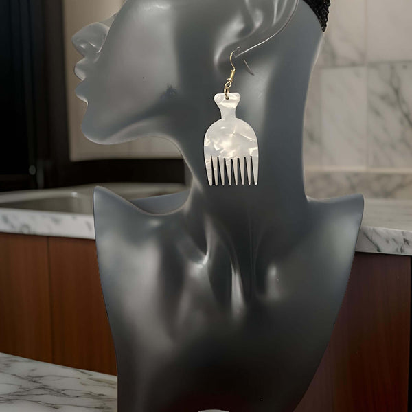 Afro Comb Dangle Earrings - Premium Jewelry from MAGOS - Just $9.99! Shop this and more Jewelry now 