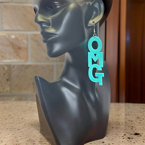 Unique OMG Letter Design Dangle Earrings - Premium Jewelry from MAGOS - Just $5.50! Shop this and more Jewelry now 