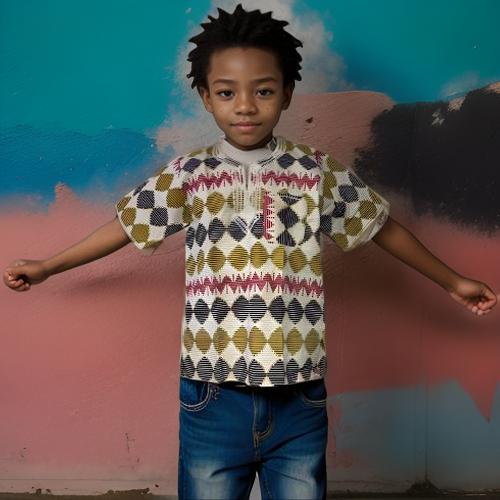 Youth Ghanaian  African Dashiki Tops (Unisex)