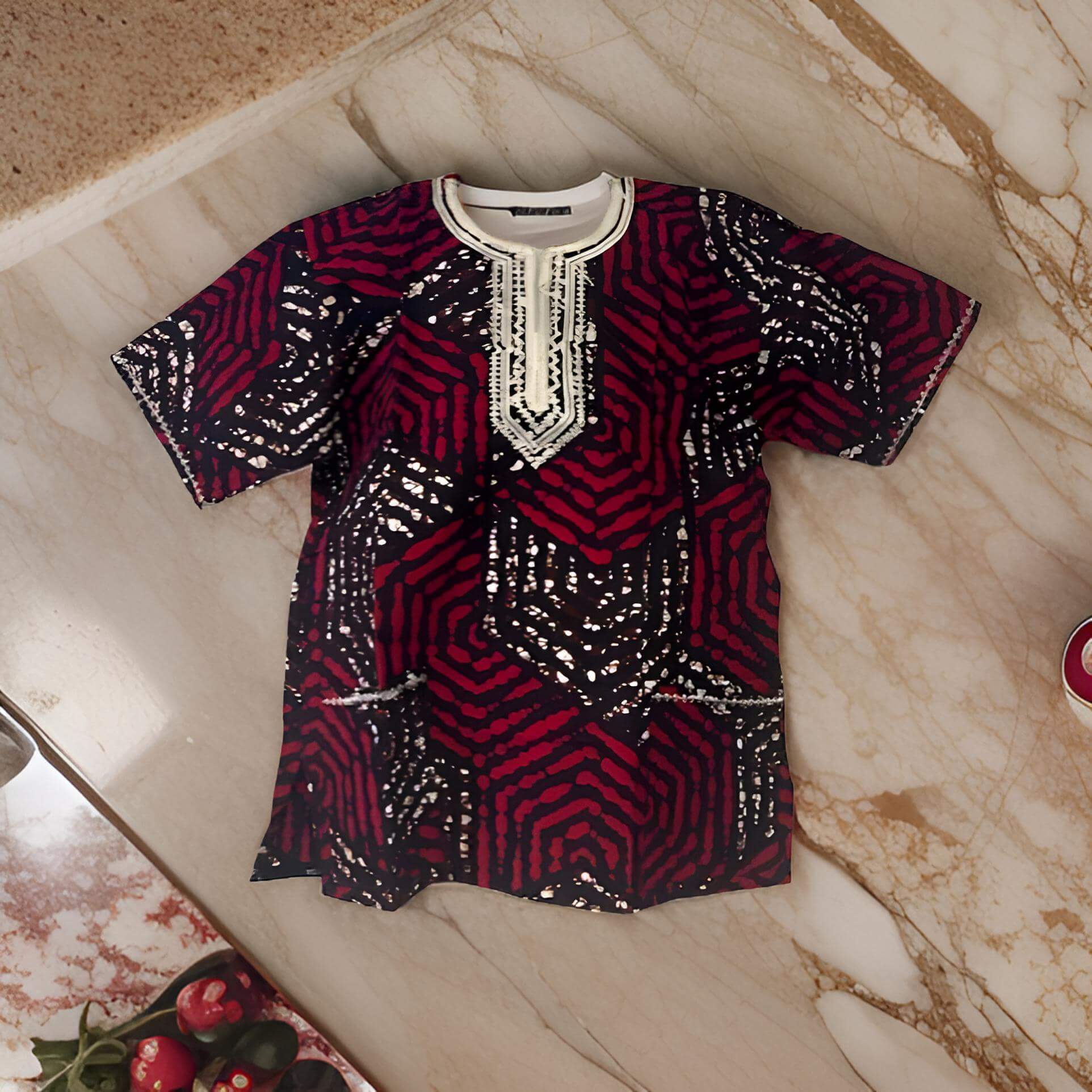 Kids Ghanaian African Dashiki Tops (Unisex) - Premium African Apparel from MAGOS - Just $25! Shop this and more African Apparel now 