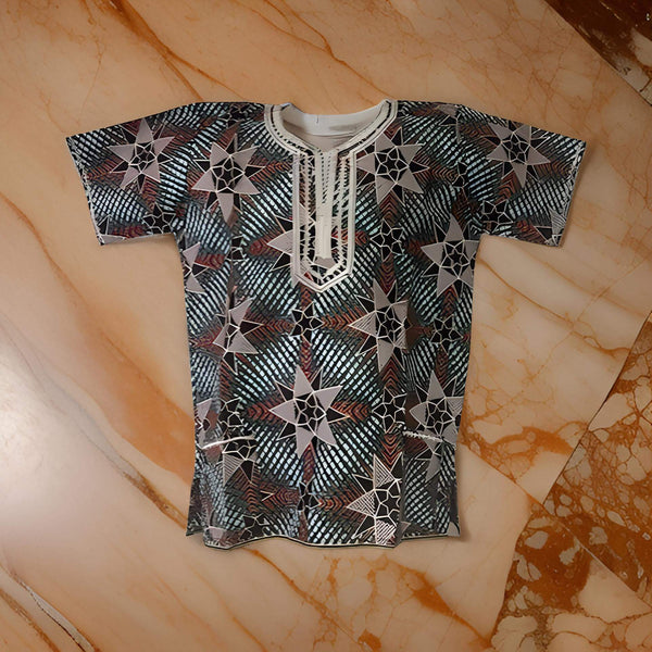 Kids Ghanaian African Dashiki Tops (Unisex) - Premium African Apparel from MAGOS - Just $25! Shop this and more African Apparel now 