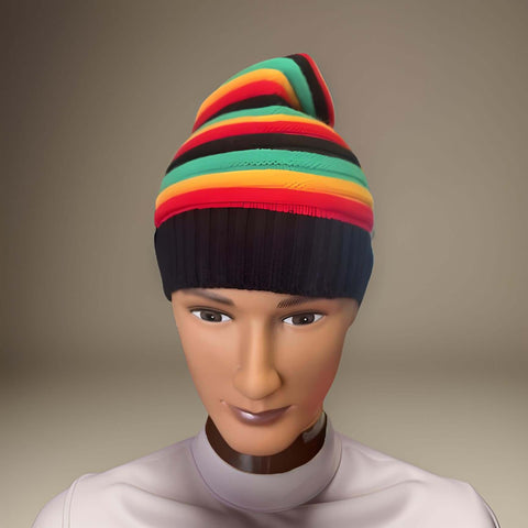 Jamaica Reggae Rasta Hip Pop Marley Winter Slouch Beanie Knit Hat - Premium African Accessories from MAGOS - Just $9.99! Shop this and more African Accessories now 