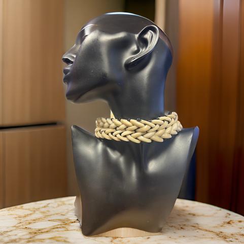 African Cowrie Shell Choker Necklace